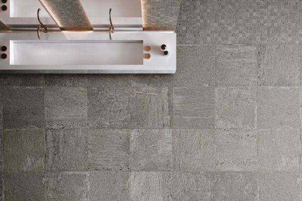 Stone tiles bathroom
