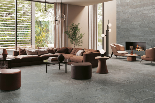 Stone tiles floor