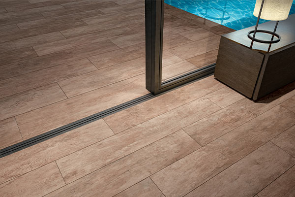 parquet effect tiles pool