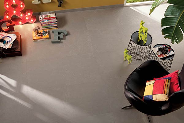 Ceramic resin tiles floor