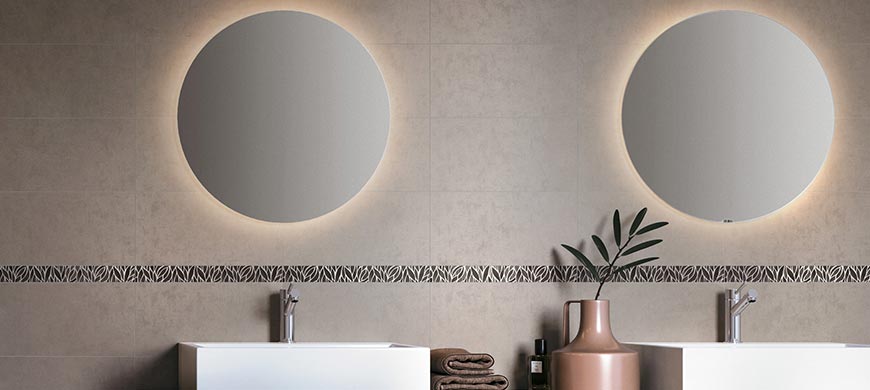 Resin look tiles