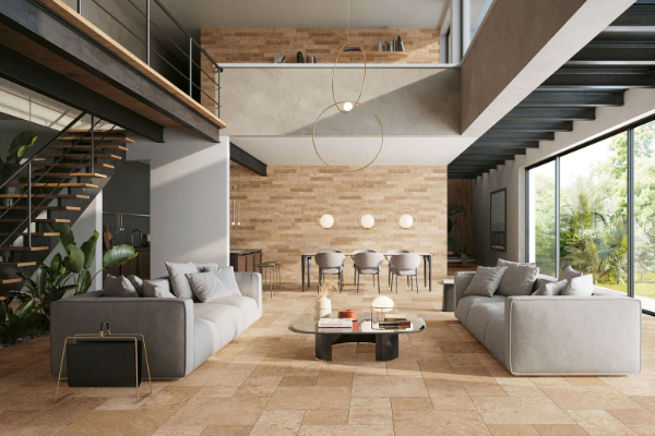 Indoor tiles imitation stone