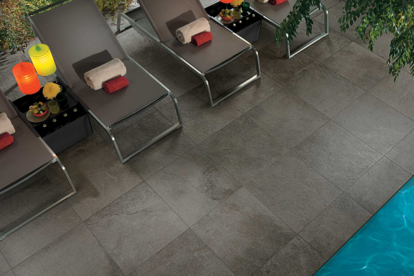 Swimming pool tiles stone