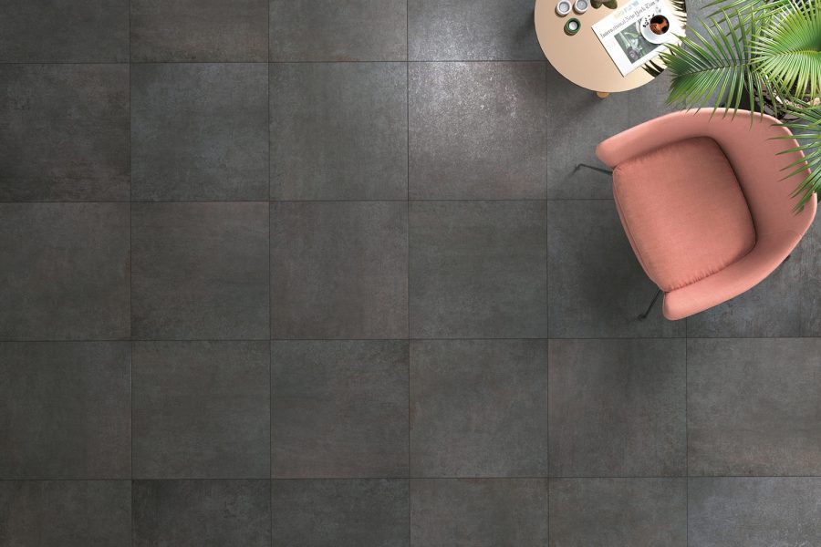 Metal effect tiles